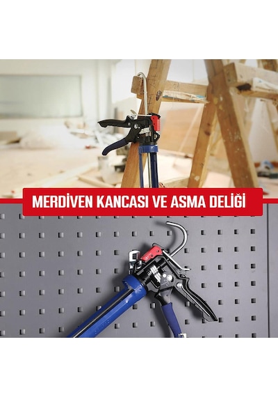 Workpro Wp224001 230mm Ağır Hizmet Tipi Metal Silikon/mastik Tabancası