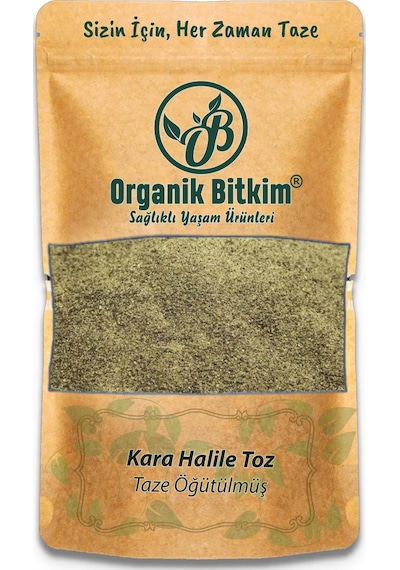 Organik Bitkim Toz Kara Halile 500 G