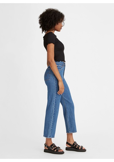 Levi's Yüksek Bel Midi Mom Jean - Minimalist & Şık Kadın Pantolon İndigo