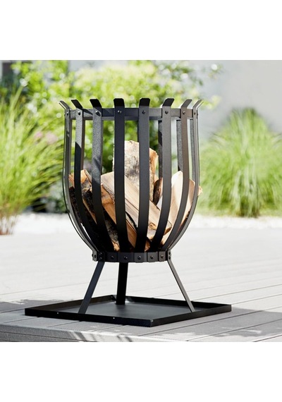 Kansas Mangal Odun Ve Kömür Yakıtlı Barbekü Mangal Siyah 35 Cm Çok Renkli