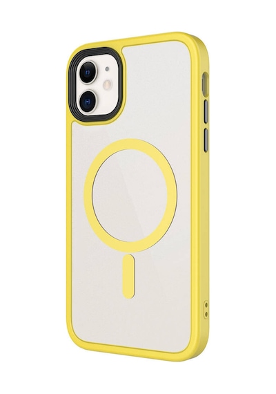 Apple Uyumlu iPhone 11 Kılıf Mat Arka Yüzey Wireless Şarj Özellikli Zore Flet M-safe Kapak Derin Mor
