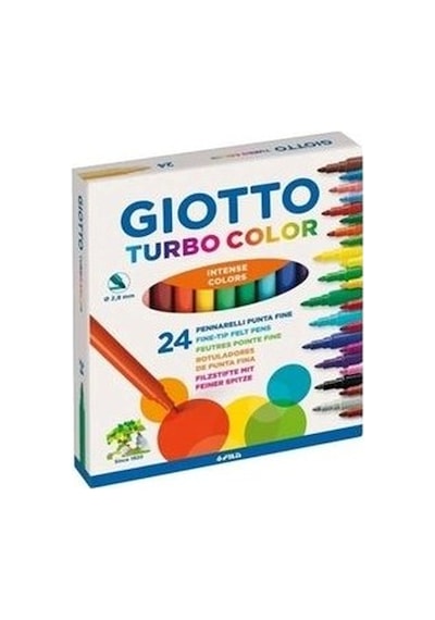 Giotto Turbo Color 24'lü Keçeli Kalem Seti