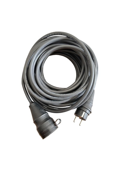 Evden Elektrikli Araba Şarj Uzatma Kablosu Topraklı%100 Bakır 3x2.5mm Siyah, 2 Metre