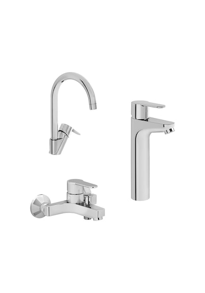 Artema Win S Yüksek Lavabo + Eviye Mutfak + Banyo Duş Batarya Seti Krom