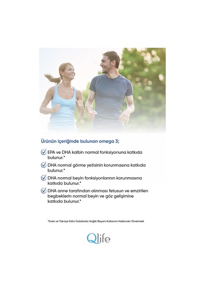 Qlife Omega 3 1200 Mg 60 Kapsül
