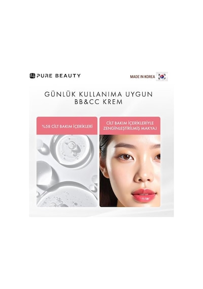 Pure Beauty Bb Krem Spf50 Pa++++ Ivory 30 Ml 0