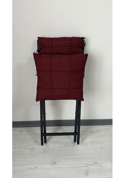 Modern Style Home Minderli Balkon Bahçe Mutfak Bistro Set Katlanır 4+1 Masa-sandalye Bordo Modern Style Home Minderli Balkon Bahçe Mutfak Bistro Set Katlanır 4+1 Masa-sandalye Bordo
