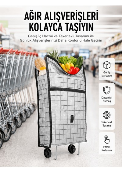 Geniş Hacimli Tekerlekli Çantası Dayanıklı Ve Ergonomik