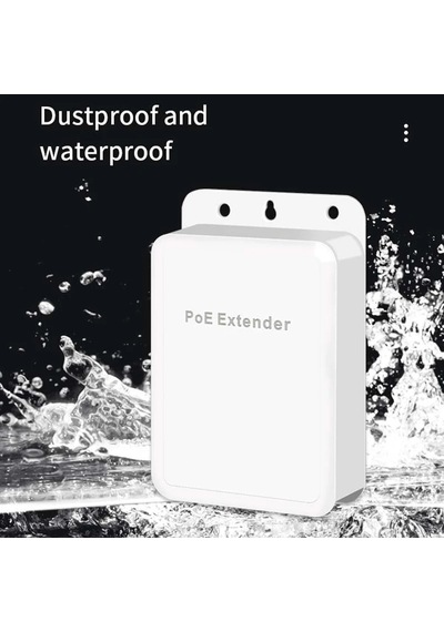 4 Port Su Geçirmez Poe Genişletici Poe Tekrarlayıcı 1000 Mbps İletim Dış Mekan 1pc Poe Extender