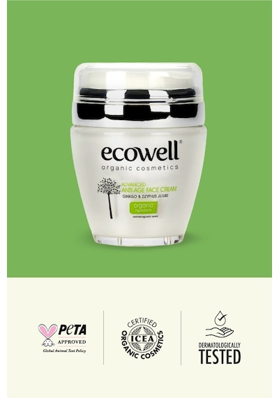 Ecowell Diamond Serisi Ginkolu Yaşlanma Karşıtı Yüz Bakım Kremi 50 Ml
