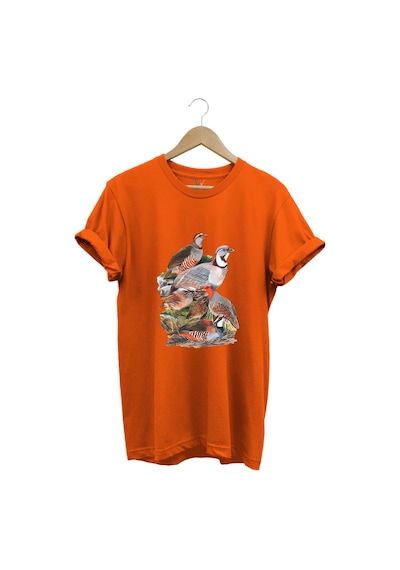 Avcılık Hunter Kurzhaar Av Köpeği Ve Keklik Avcılığı Baskılı Regular Fit %100 Pamuk Turuncu T-shirt Turuncu Avcılık Hunter Kurzhaar Av Köpeği Ve Keklik Avcılığı Baskılı Regular Fit %100 Pamuk Turuncu T-shirt Turuncu