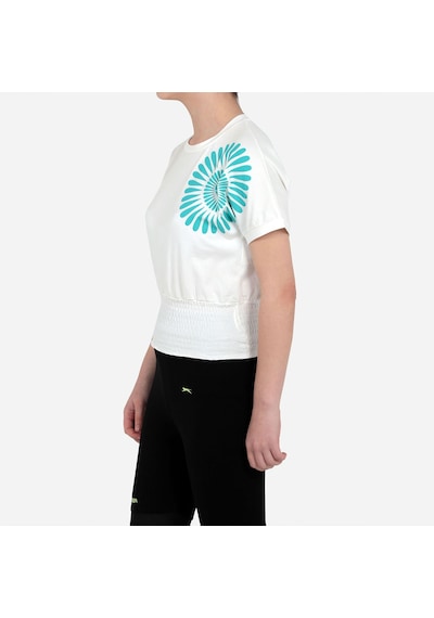 Slazenger PORCIA IN Kız Çocuk Tişört Ekru