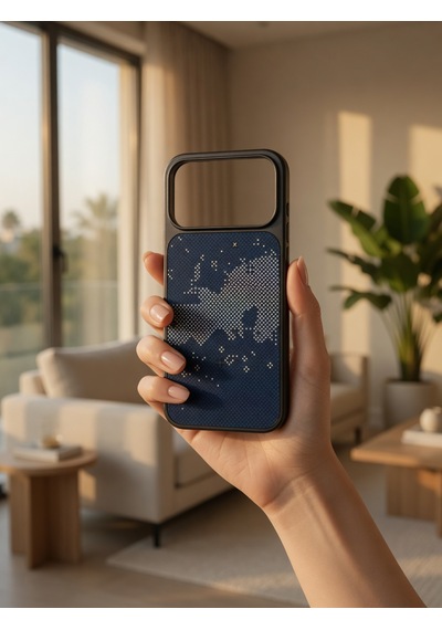 İphone 17/18 Promax Ortak Uyumlu Karbon Fiber Desenli Darbeye Dayanıklı Kılıf Çok Renkli3