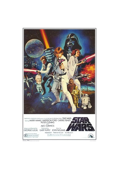 512 Store Star Wars Film Afiş Duvar Dekor Vintage Çerçevesiz Poster Ev Dekor Tasarım 50 X 70 Beyaz, 8r15yy343