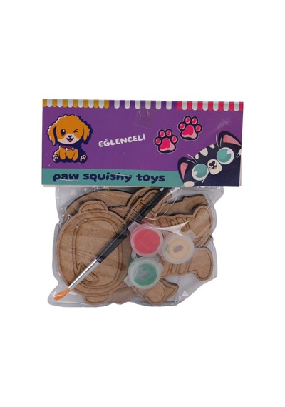 5637 Ahşap 3 Lü Boyama