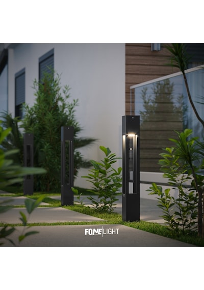 Fonelight Aka Modern Yürüyüş Yolu Bahçe Aydınlatması Antrasit