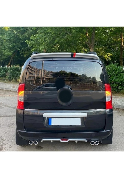 Oto H.i.t. Peugeot Bipper Uyumlu Body Kit Difüzör 4 Çıkış Gri Yuvarlak