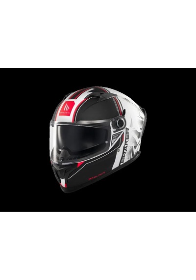 Mt Helmets Braker Sv Charm A1 Motosiklet Kaskı Beyaz - Siyah