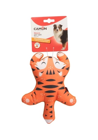 Camon Gıcırtılı Ve Dayanıklı Polyester Kedi Şeklinde Eğlenceli Köpek Oyuncağı 23 Cm