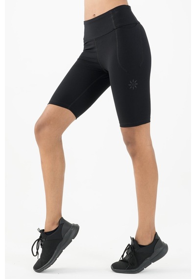 Maraton Active Slimfit Kadın Şort Fitness Siyah Şort 22267-siyah