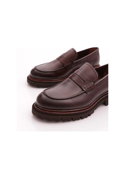 Dgn 6528 Erkek Loafer Ayakkabi Kahve