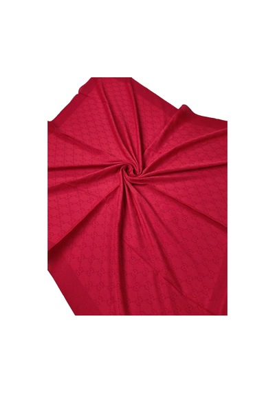 Mim Eşarp Işıl İpek - G Desen Siena Eşarp 100x100 Cm Kırmızı