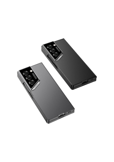 Galxy Uyumlu Z Fold 6 Kılıf Ultra İnce Kamera Korumalı Sert Rubber Zore 3. Seri Procase Kapak-siyah Siyah