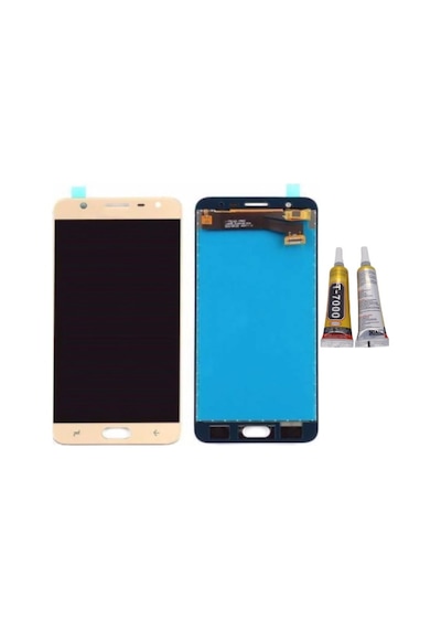 Te Samsung Uyumlu J7 Prime 2 G611 A Kalite Lcd Ekran Gold + B7000