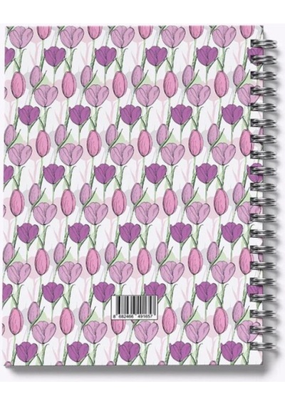 Tulip-midi 14x20 Çizgili Defter Lila