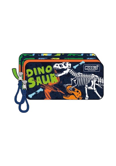 Muggle Mu-9162 Dino Koleksiyonu Kalem Çantası Çok Renkli