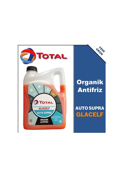 Total Kırmızı Antifiriz Antifireeze 3 Lt Organik Glacelf Auto Supra 2f
