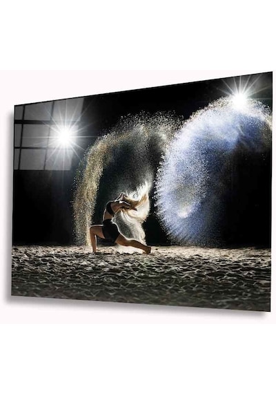 Dansçı Kadın Cam Tablo 4mm Dayanıklı Temperli Cam