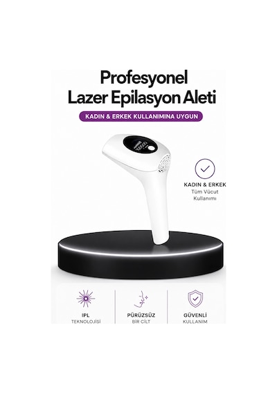 Ipl Teknolojili Erkek Ve Kadın Kullanımına Uygun Lazer Epilasyon Cihaz