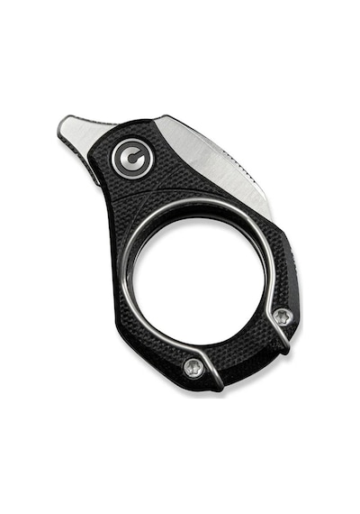 Civivi Pyrus Black G10 Handle Satin Finished 14c28n Blade Kamp Çakı Siyah