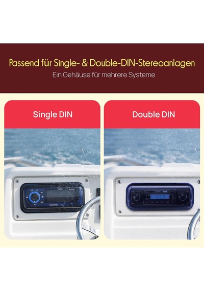 Audıo Inc Plmrcw3 Üniversal Deniz Stereo Tam Gövde Gövde Gövde Beyaz