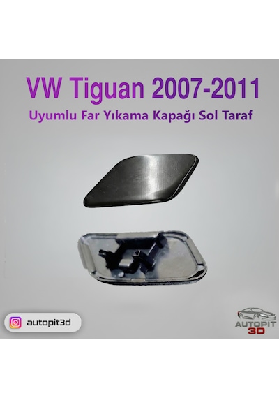 Volkswagen Tiguan 2007 2011 Uyumlu Far Yıkama Kapağı Sol Taraf