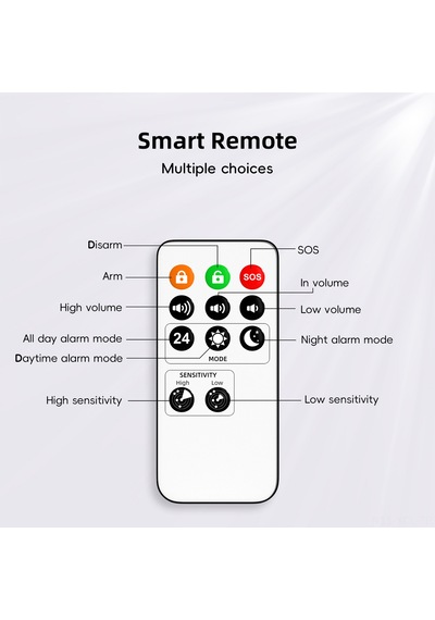 Konesam Güneş Enerjili 120db Sesli Alarm, Hareket Sensörlü, Su Geçirmez, Usb Şarjlı, Uzaktan Kumandalı