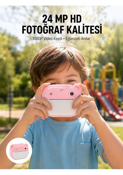 Anında Baskı Özellikli Şipşak Kamera 24mp Hd Çift Lensli Ve 32gb Hafızalı - 4996