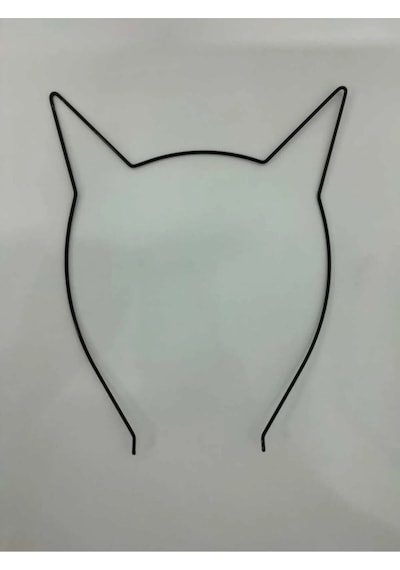 Kedi Figürlü Metal Taç Kadın Saç Tacı