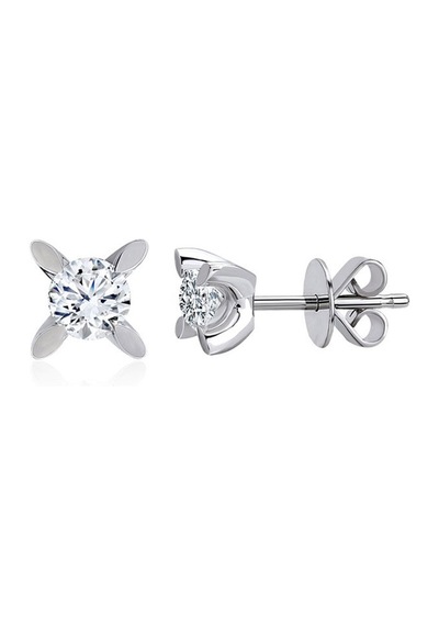 0.30 Karat Tektaş Pırlanta Küpe - Hrd Sertifikalı 51016546