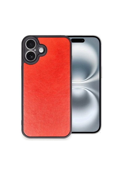 Apple İphone 16 Plus Kılıf Aras Deri Kapak - Kırmızı 0.2M-Çok Renkli