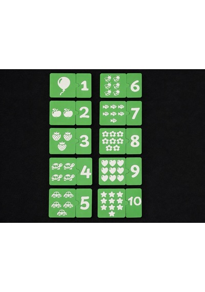 3d Baskı Sayma Ve Eşleştirme Puzzle Kartları - 1den 10a Rakam Ve Nesne Sayma Seti, Erken Matematik Öğretim Materyali