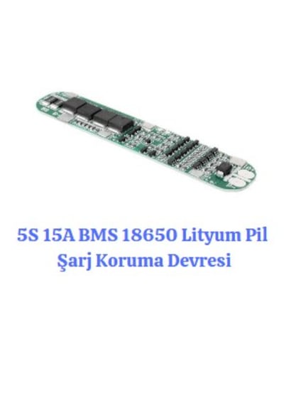5s 15a Bms 18650 Lityum Pil Şarj Koruma Devresi