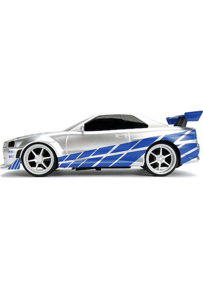 1:16 Fast & Furious Kumandalı Brian's Nissan Skyline Gt-r Turbo Araba Gümüş