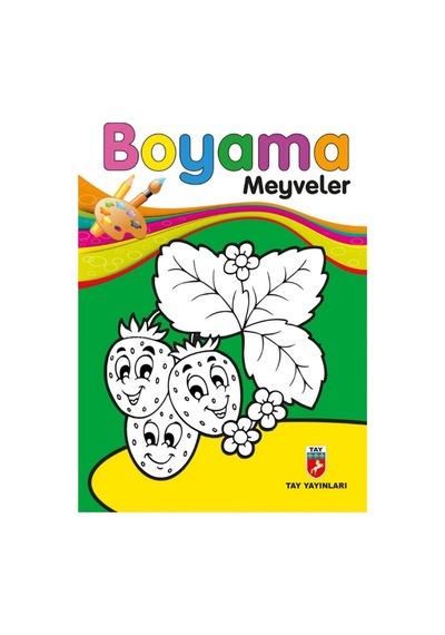 Kalın Boyama Kitabı Meyveler, Çiçek Kız, Giysiler, Hayvanlar 5 Kitap