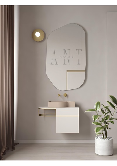 Asimetrik Ayna, Dekoratif Ayna, 85 55 Konsol Aynası, Dresuar Ayna