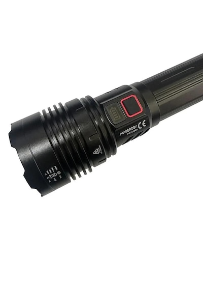 Powerdex Pd-12500 50w Zoomlu Profesyonel El Feneri Siyah