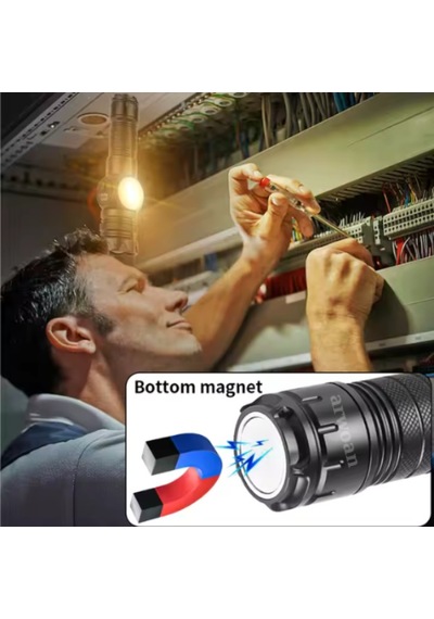 Güçlü Led El Feneri Yüksek Güç Işık Şarj Edilebilir Taktik El Feneri Kamp Renkli