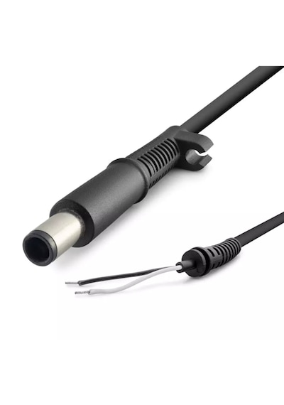 Hadron Hdx5576 7.4x5.0 Notebook Adaptör Tamir Kablosu Dc Kablo 7.4 5.0mm 200w Hp Siyah 200w