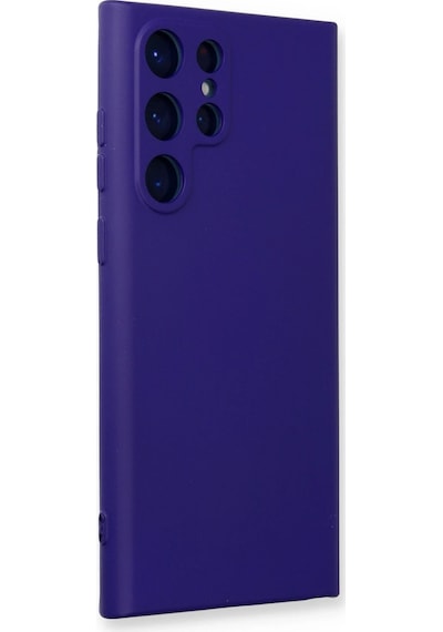 Newface - 206 - Samsung Galaxy S24 Ultra Kılıf Nano İçi Kadife Silikon - Edntrend - - Mor